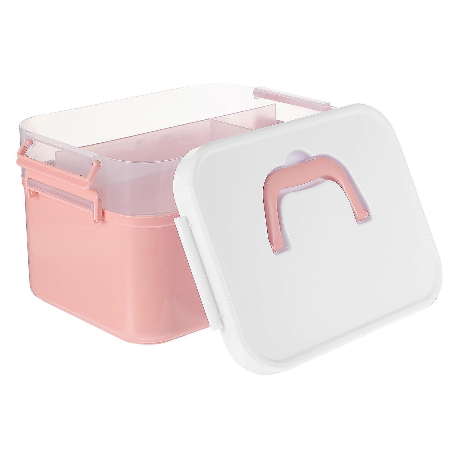 Nail Tools Storage Box Tool Box Outdoor Use Pp Pink Material Easy-Carrying 1Pack
