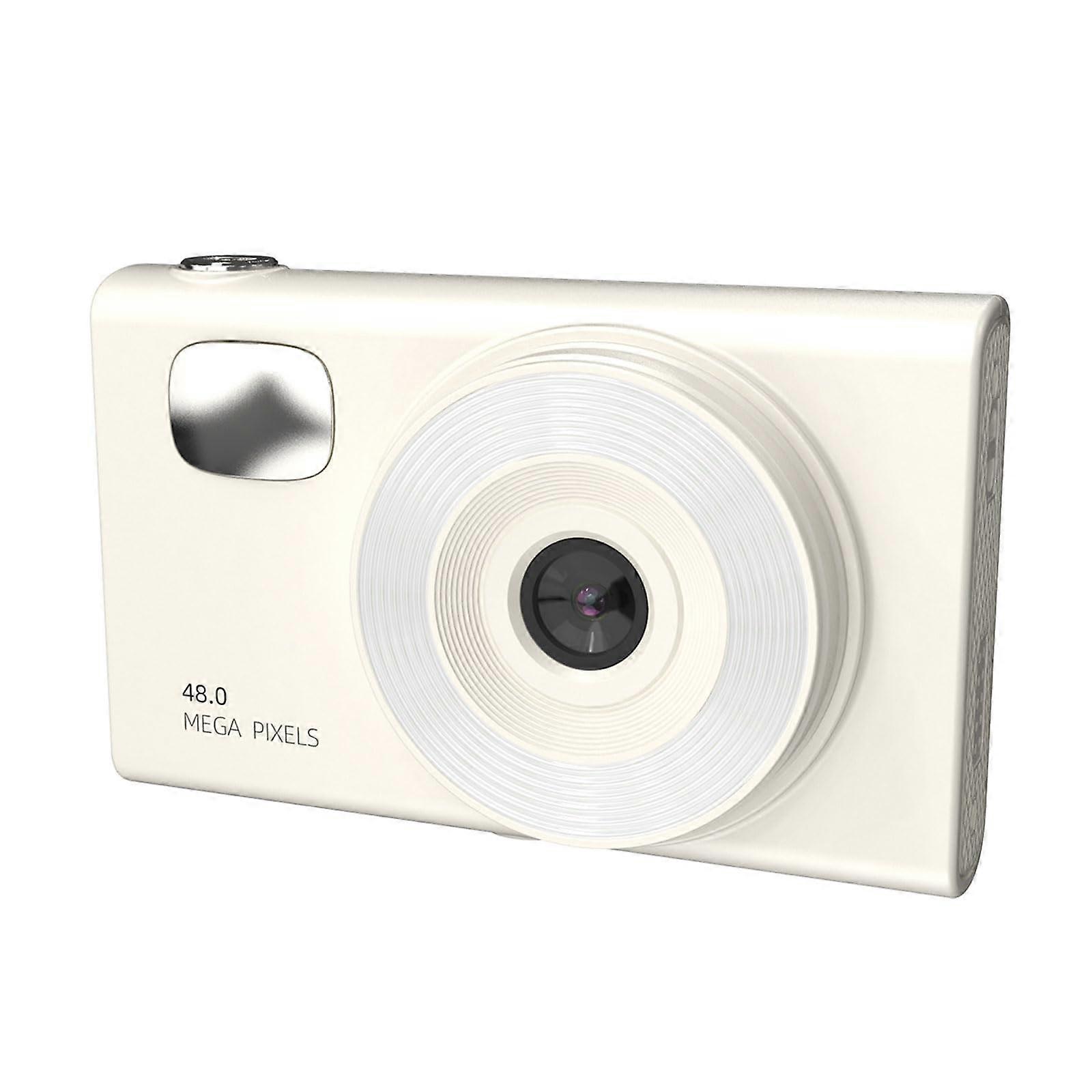 Digital Camera H12 Card Camera 48MP 1080P Kids Camera For Boys And Girls Portable White Fully Auto Manual Function