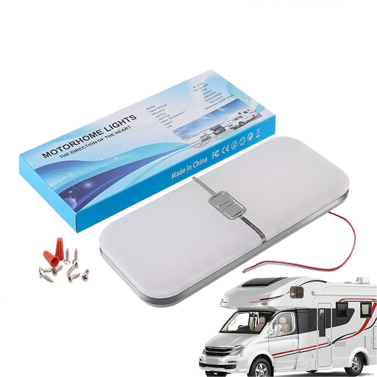 RV Interior Lighting RV Ceiling Light LED Lamp 1230V Dimmable Triple Color Temperature Vehicle Interior Lamp For Travel