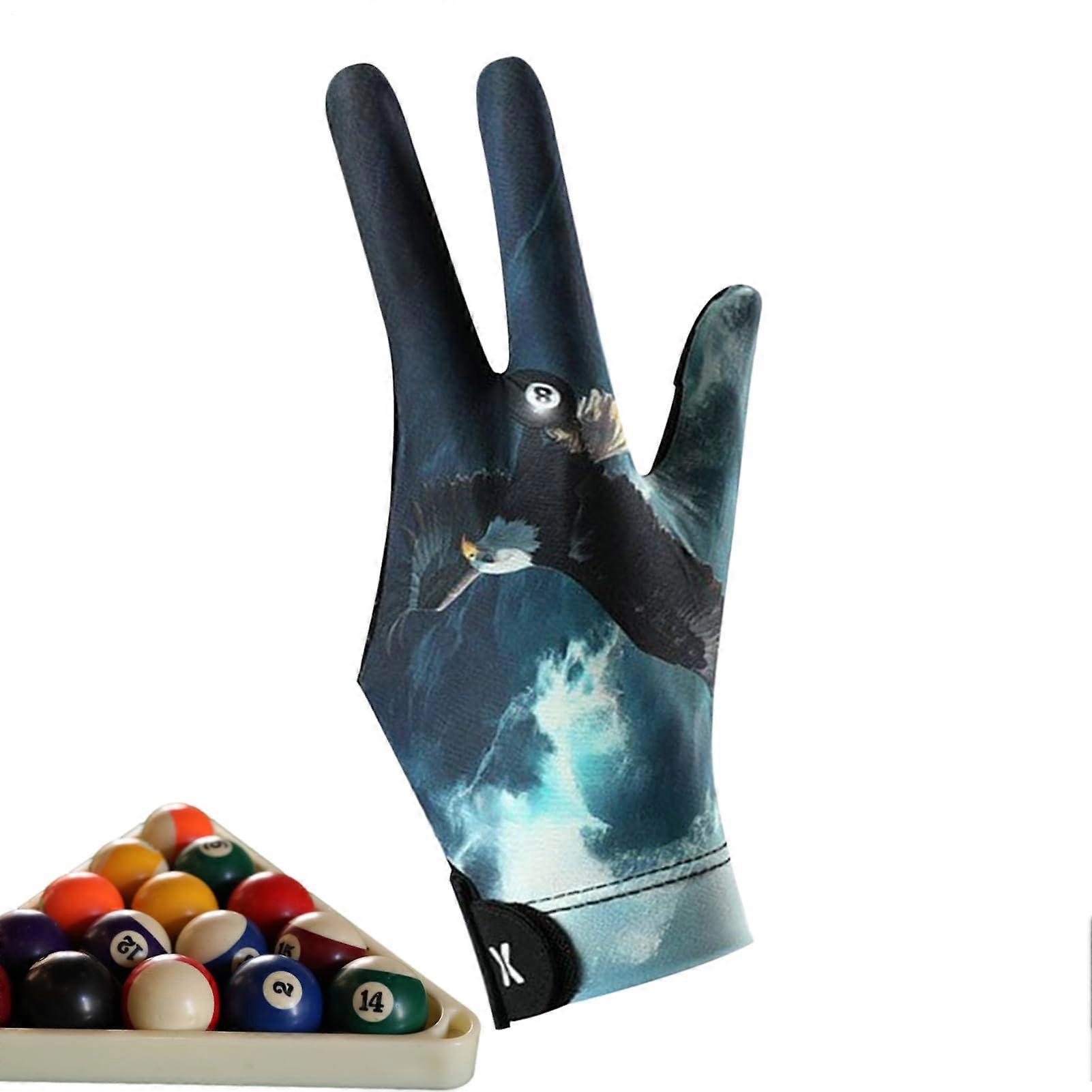 Billiard Pool Gloves 3 Finger Pool Mittens AntiSlip Comfortable For Men Women Youth