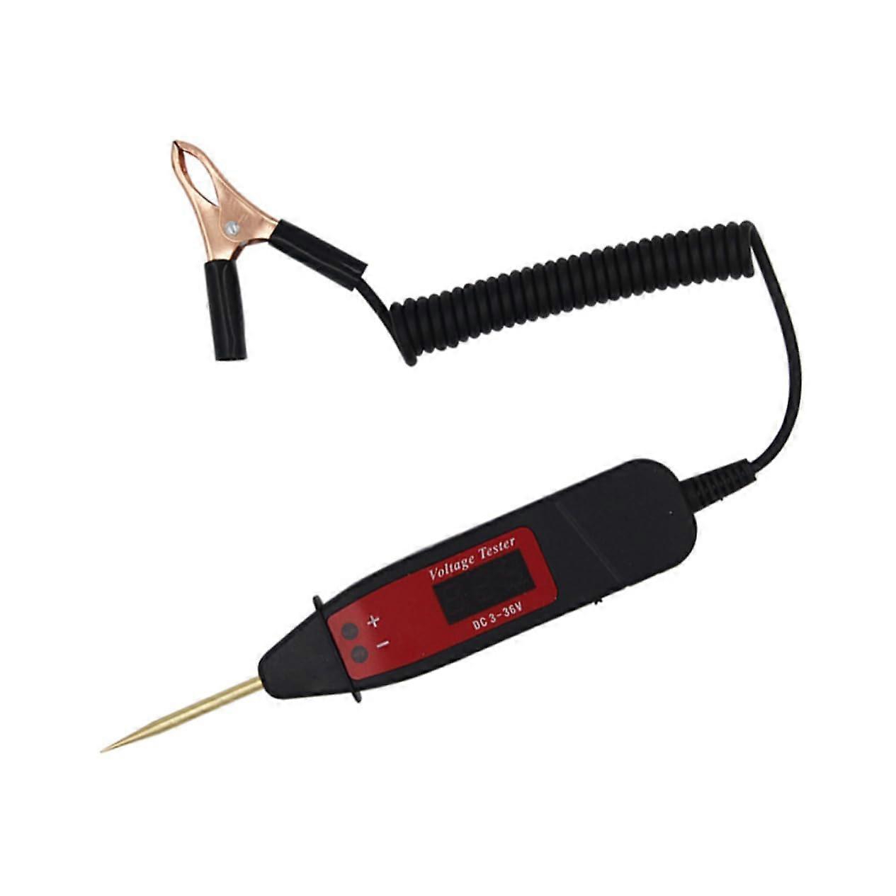 Car Circuit Tester 12V Pen Style Digital Display Probe Tool For Car Electrical System