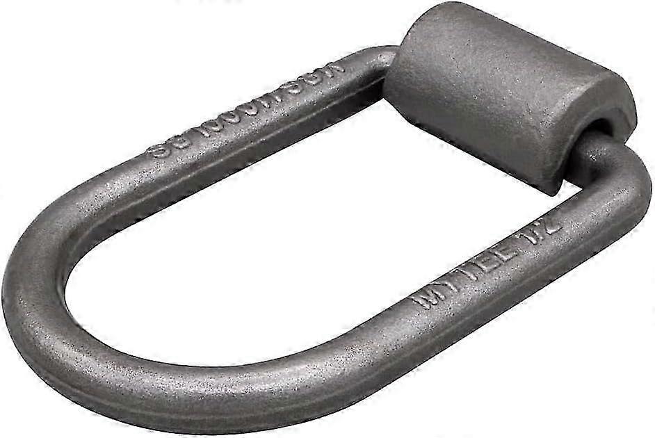 40 Pack 1/2" Heavy Duty Weld-On Extended Forged D Ring w/Mounting Brackets -