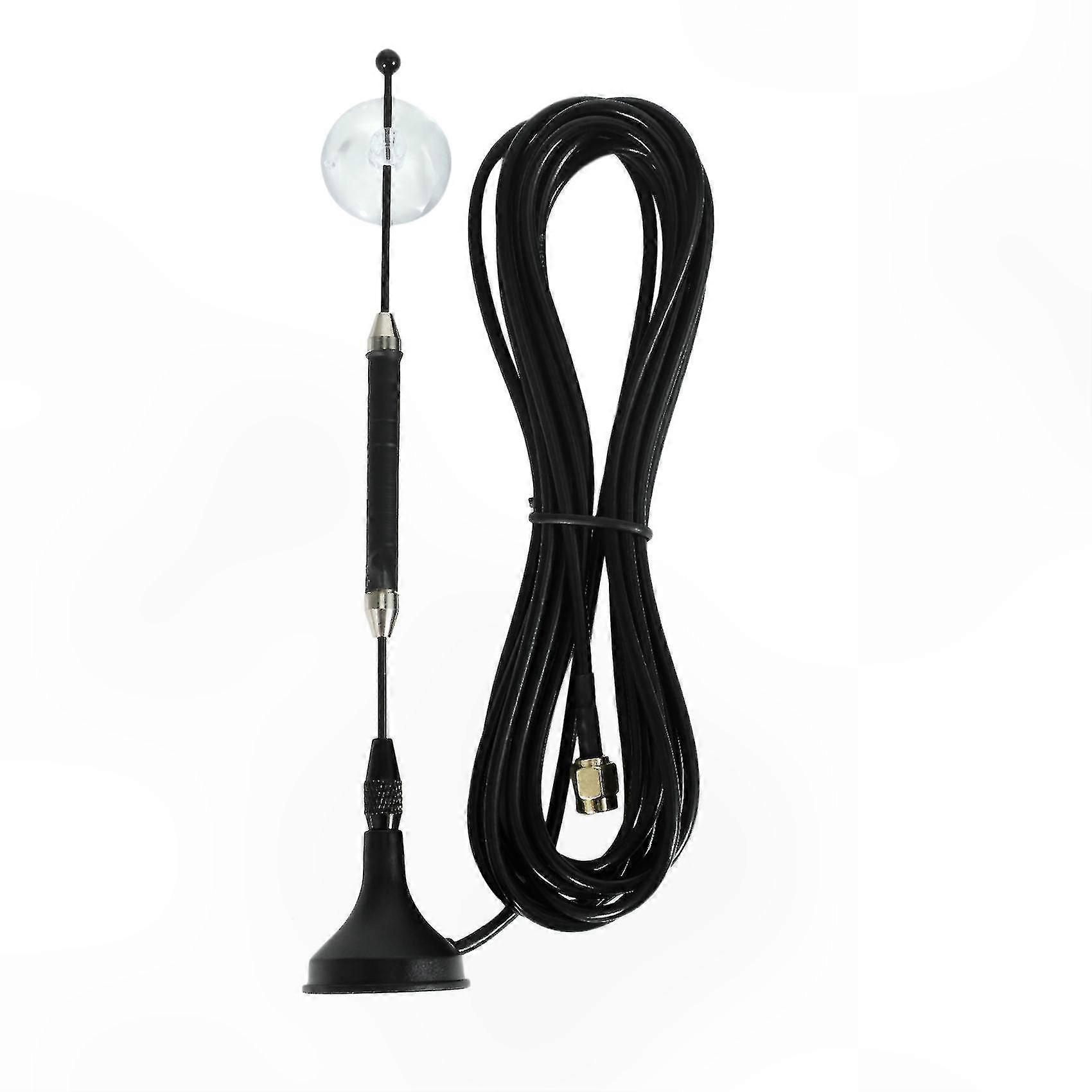 High-Gain 4G GSM Antenna with SMA Connector, Magnetic Base and Suction Cup for Signal Enhancement