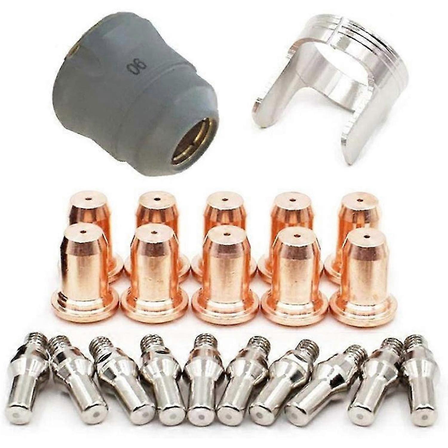 22 Pieces Plasma Cutting Torch Electrode Protective Cover Holder