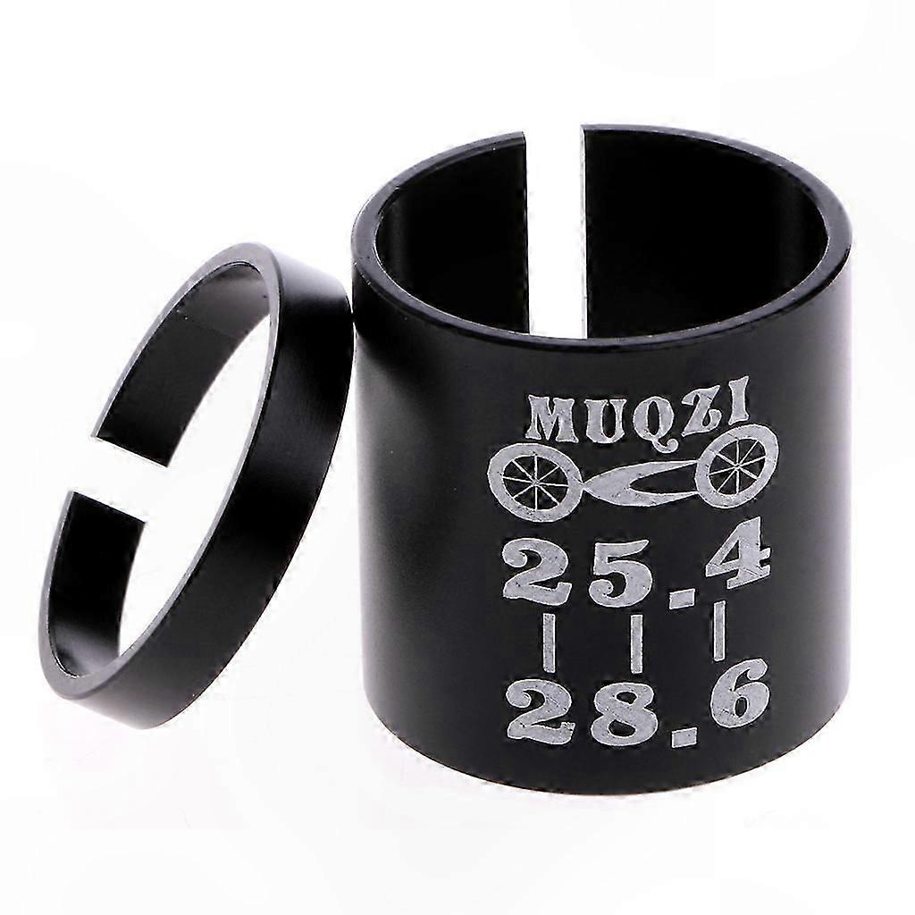 Adjustable Stem Shim Converter for Bicycles - 25.4mm to 28.6mm Reducer Ring Set with Variable Fit