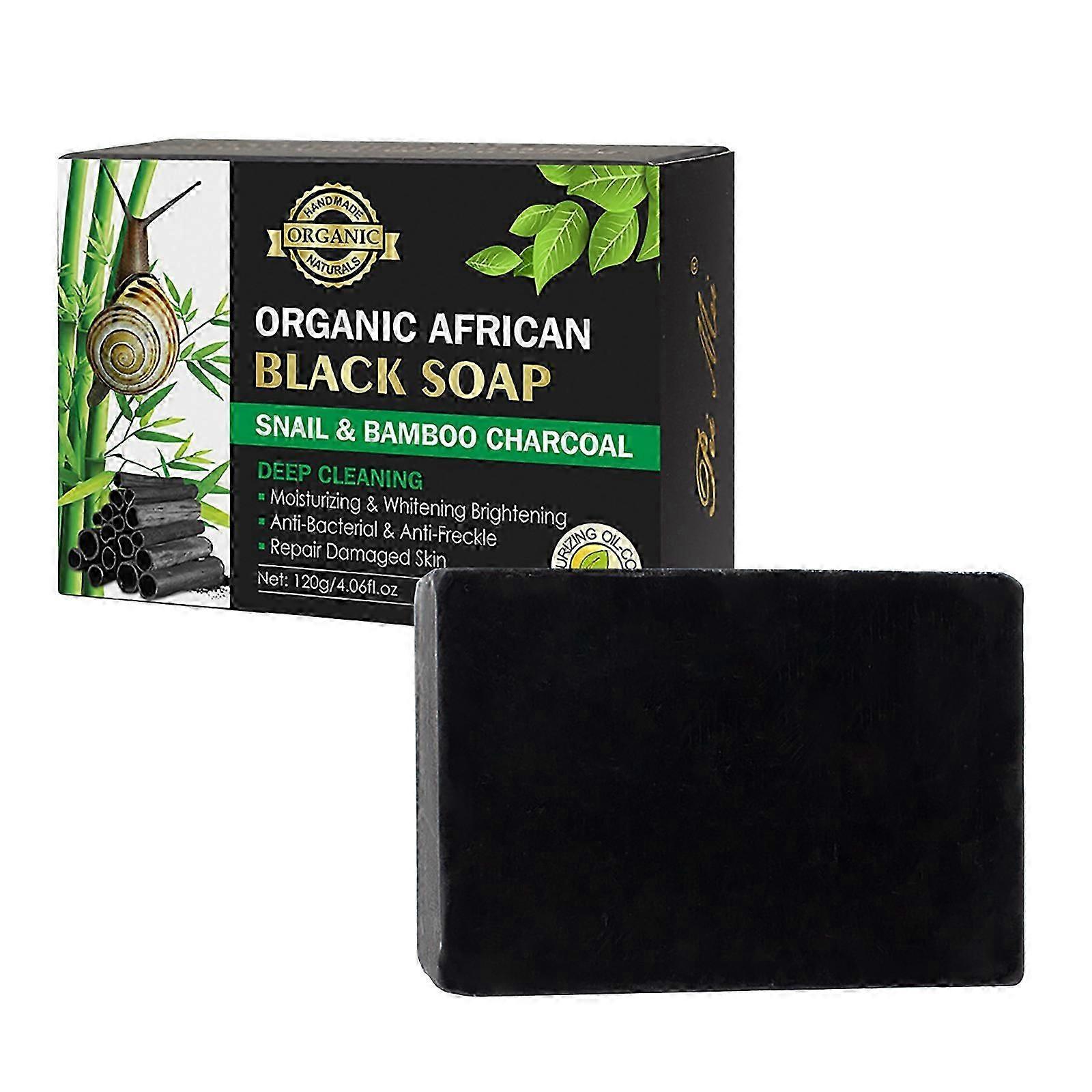 Snail Charcoal Black Soap 120g Soap Body Cleansing Soft Moisturizing