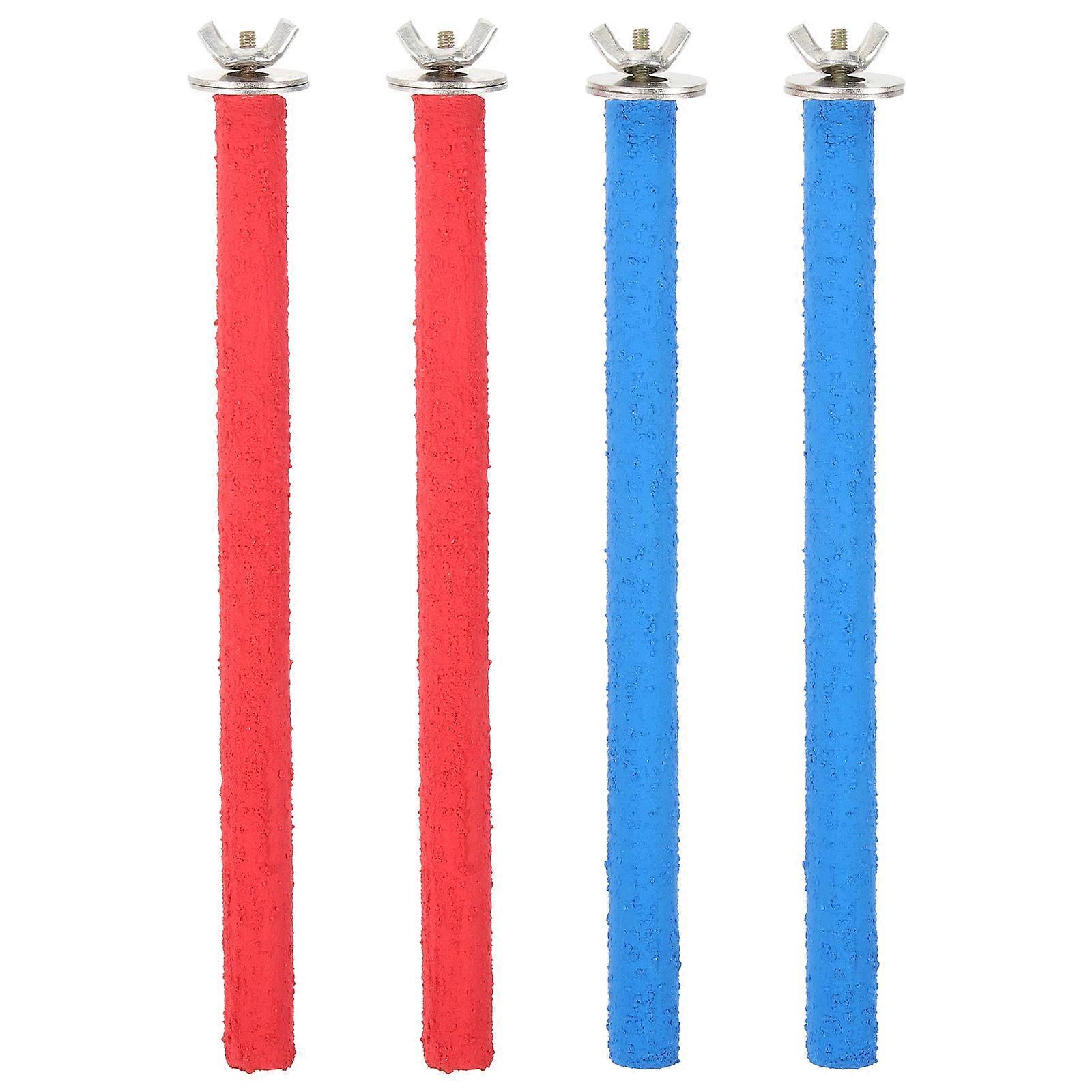 Bird Cage Stand Wooden Perch for Parrots 20Pcs Assorted Color Play Toy