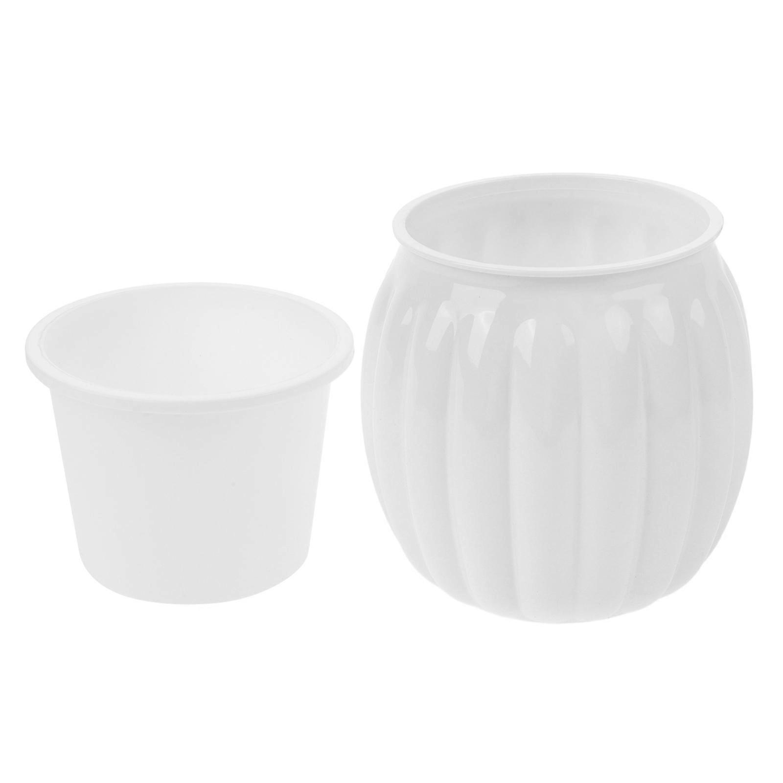 Self Watering Plastic Flowerpot Planter for Succulent Plants 3Pcs