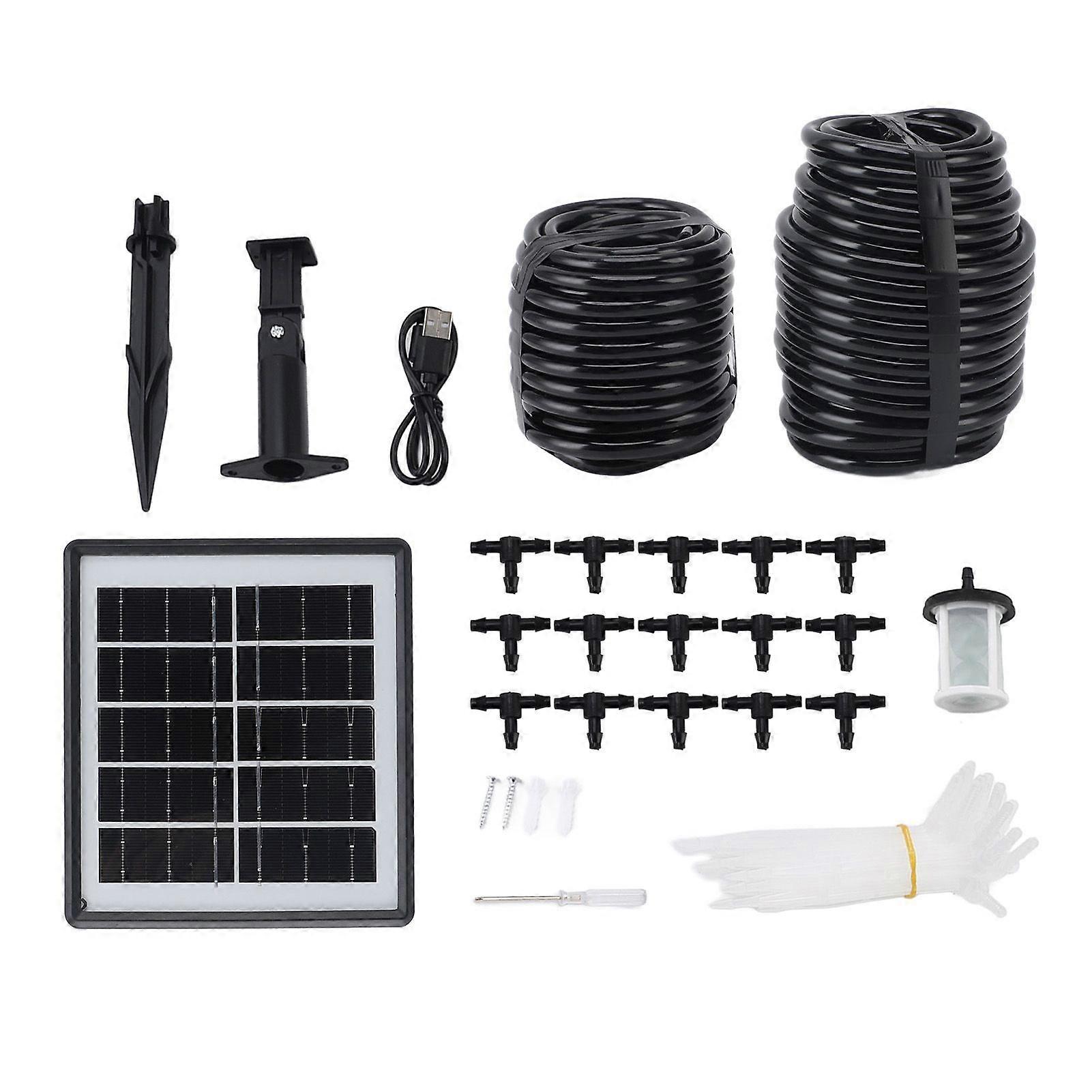 Solar Automatic Drip Irrigation Kit System Smart DIY Solar Automatic Watering System