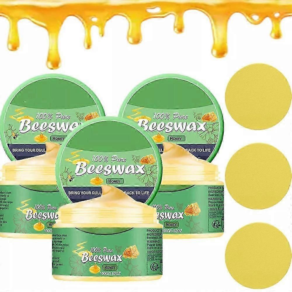 1-3X 2025 New Wood Scratch Repair Beeswax, Bees Wax Furniture Polish and Cleaner