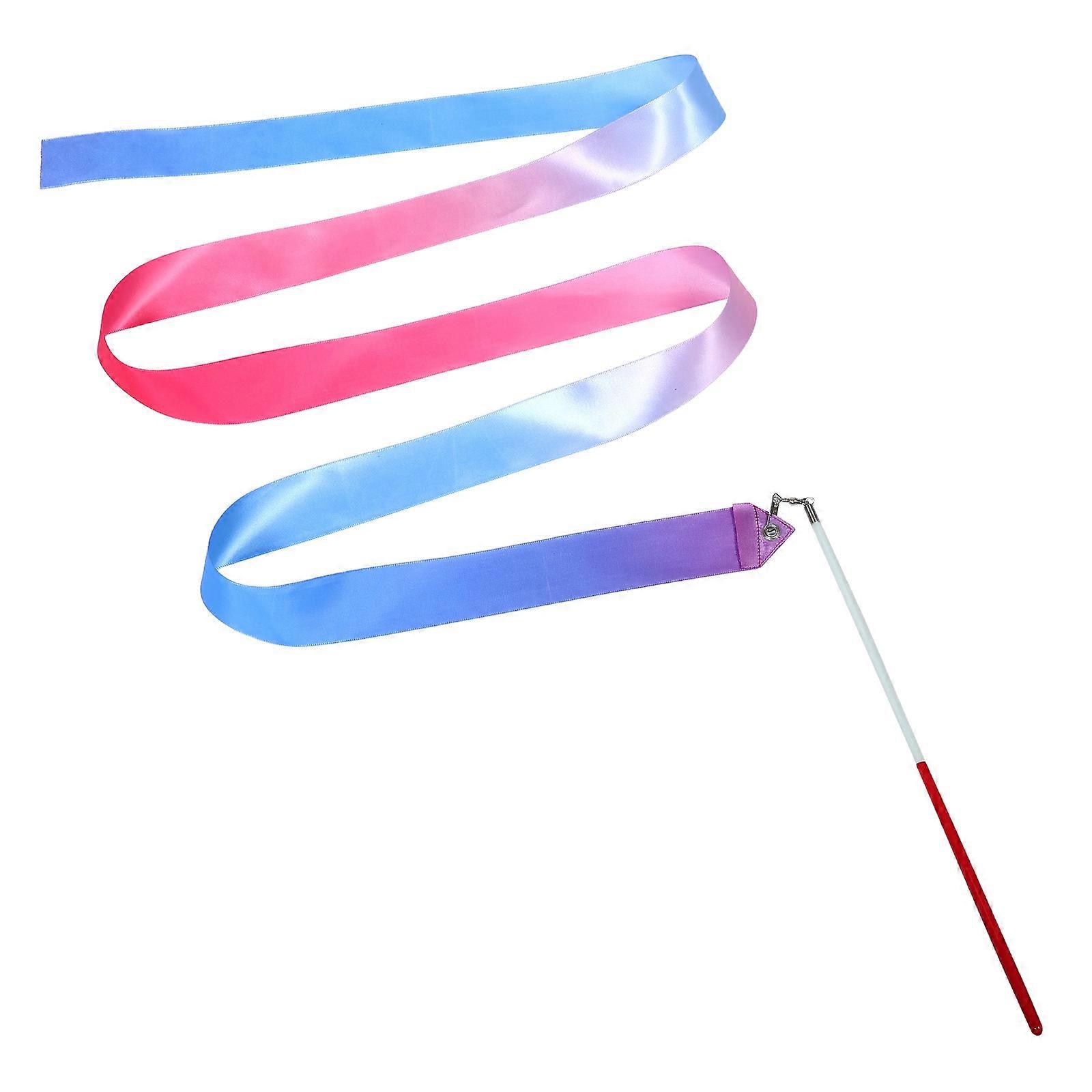 Gymnastics Twirling Dance Streamer Red Handle Multi-Occasion Use For Children 1Pack