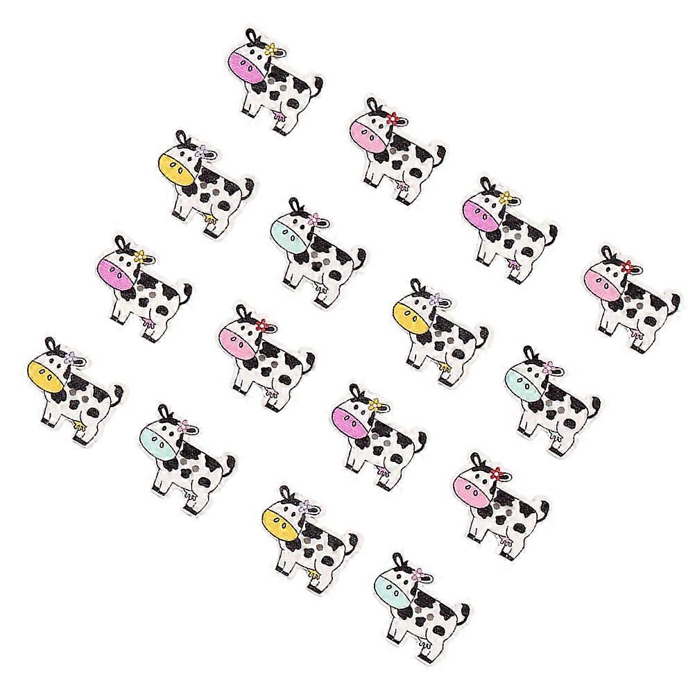 DIY Clothes Buttons Wooden Buttons for Decor 2Pcs 2 Bag Cute Set
