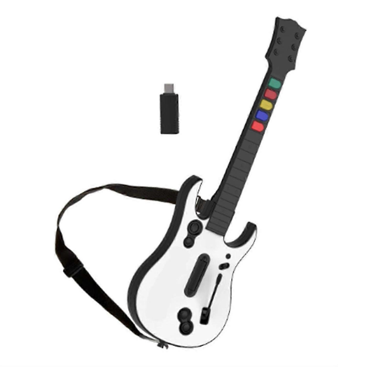 2.4G Wireless Game Guitar Controller für PC Kompatibel mit Clone Hero Rock Band Games Remote Joysti