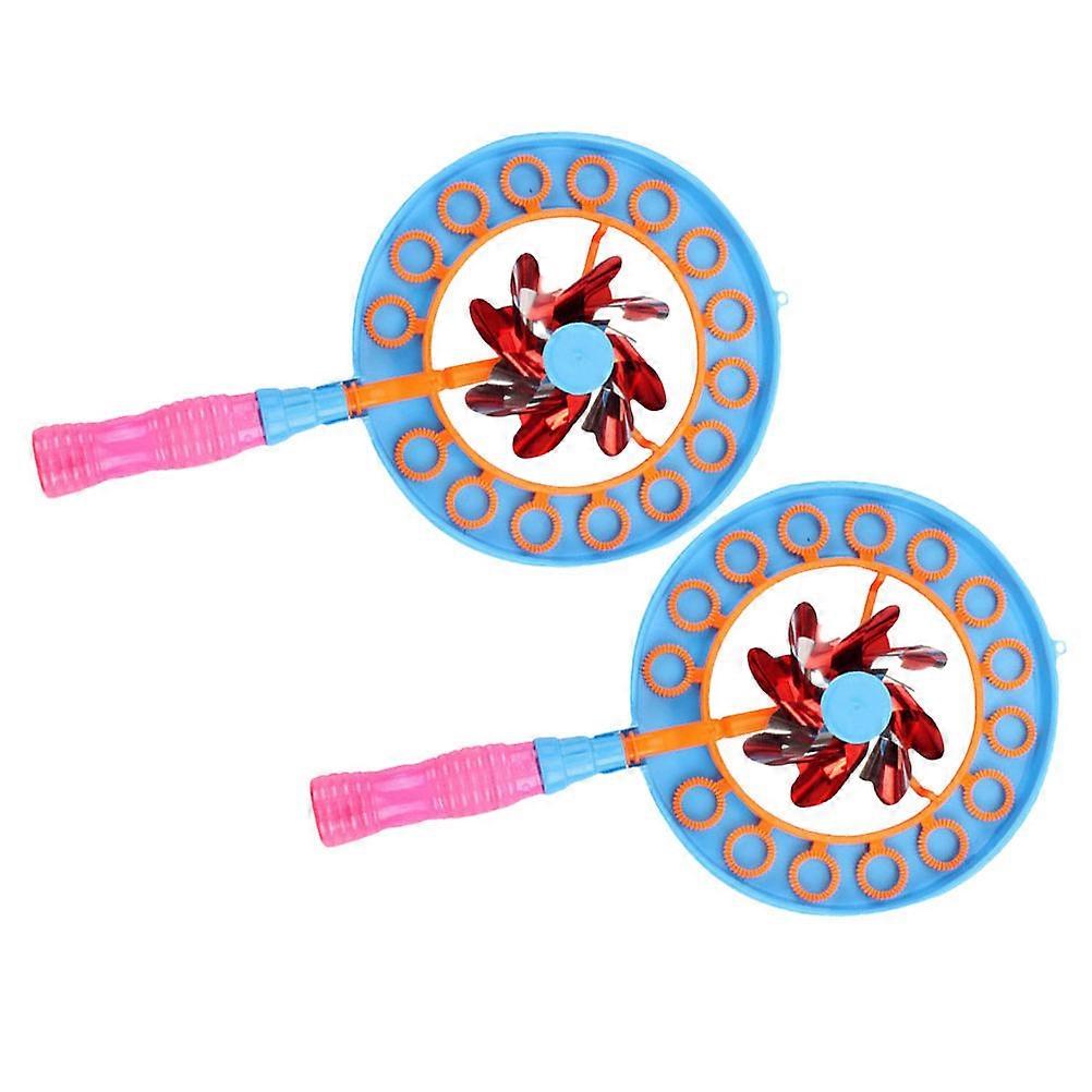 Kids Bubble Windmill Toy 2Sets Bubble Making Toy with Durable Materials
