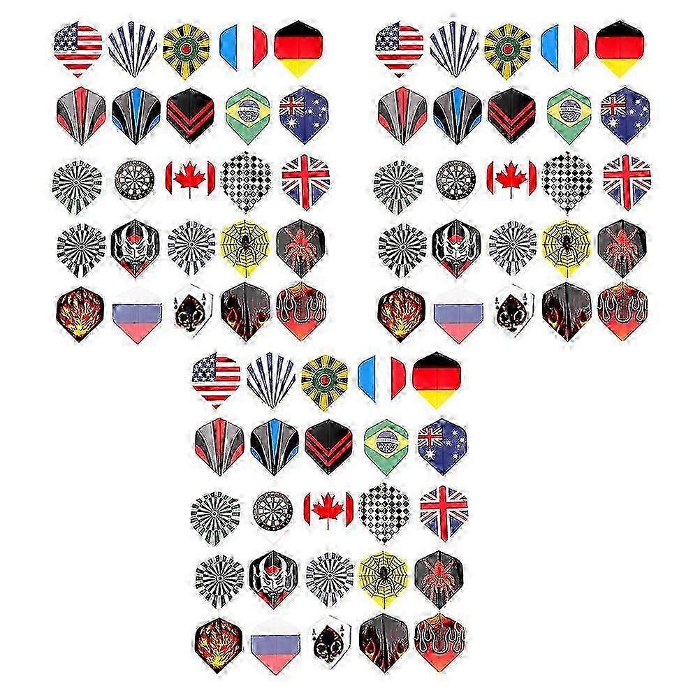 75Pcs Professional Dart Flights Replacements Decorative Dart Flights Dart Tail Decor