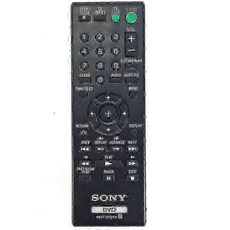 Sony DVD remote control RMT-D197A for DVPSR201P DVP-SR210