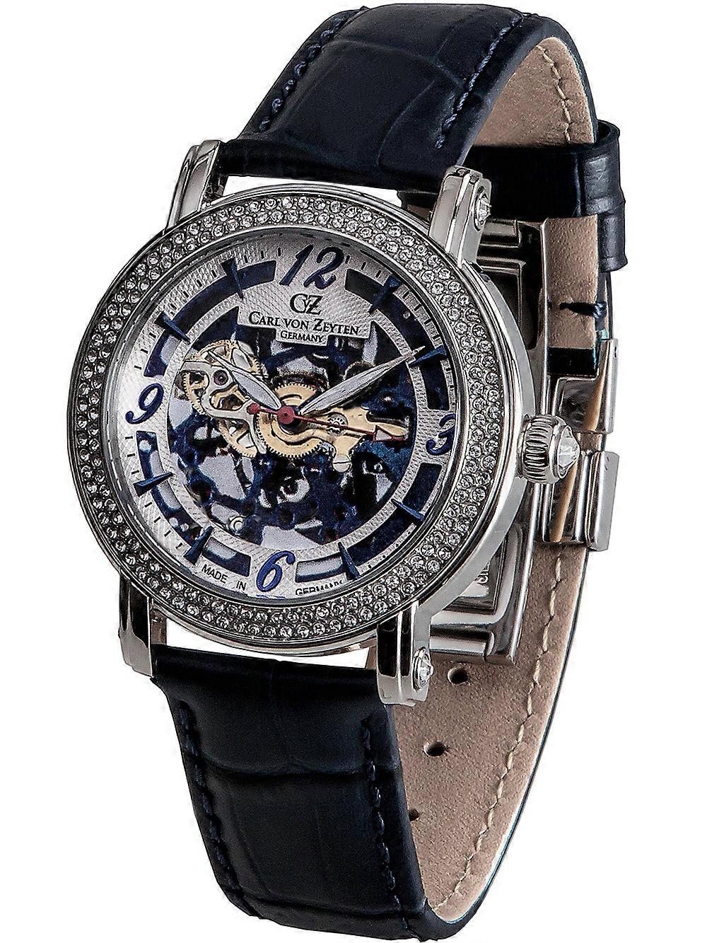 Ladies Watch Carl Von Zeyten CVZ0061BL, Automatic, 40mm, 5ATM
