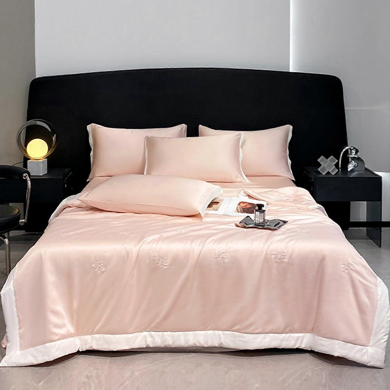 Comforter Set Queen Size Embroidered Style Bedding Reversible Quilt DoubleSided Cooling For Spring And Summer 200x230