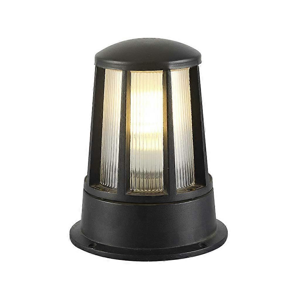 Waterproof Lawn Lamp LED Post Cap Lights Outdoor Pillar Lanterns Square Shape Post Lights Black For Garden Patio