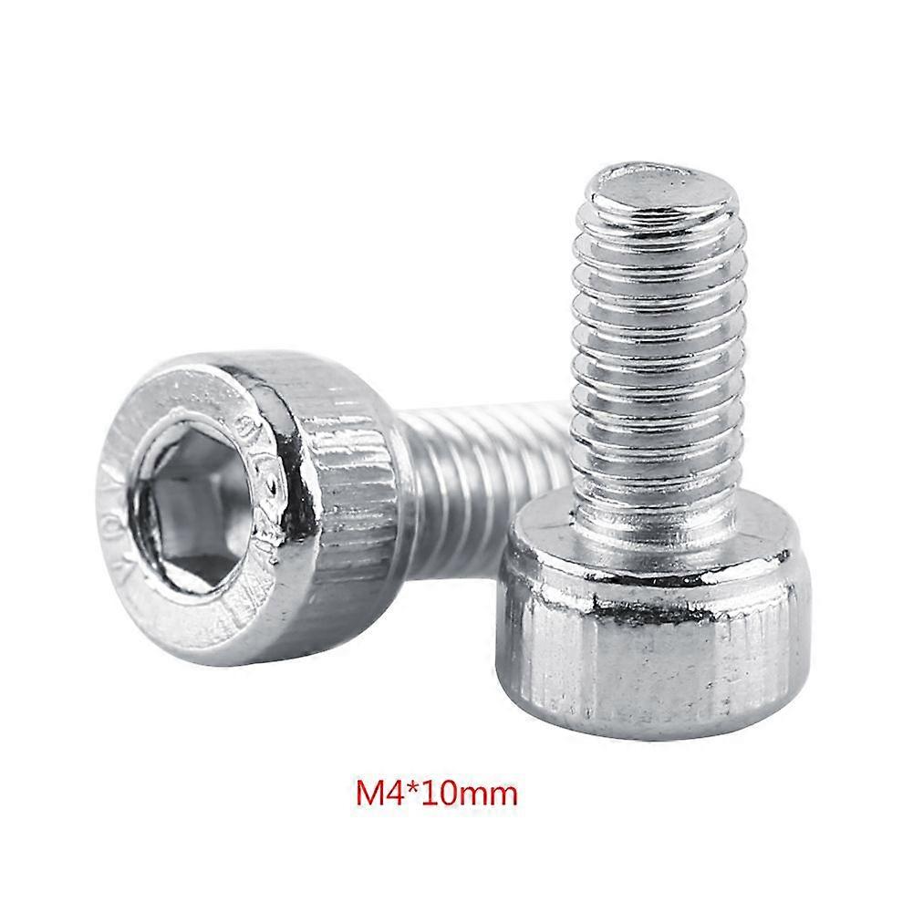 Hex Socket Cap Head Screws Assortment Set Stainless Steel (M4*10, 50pcs)