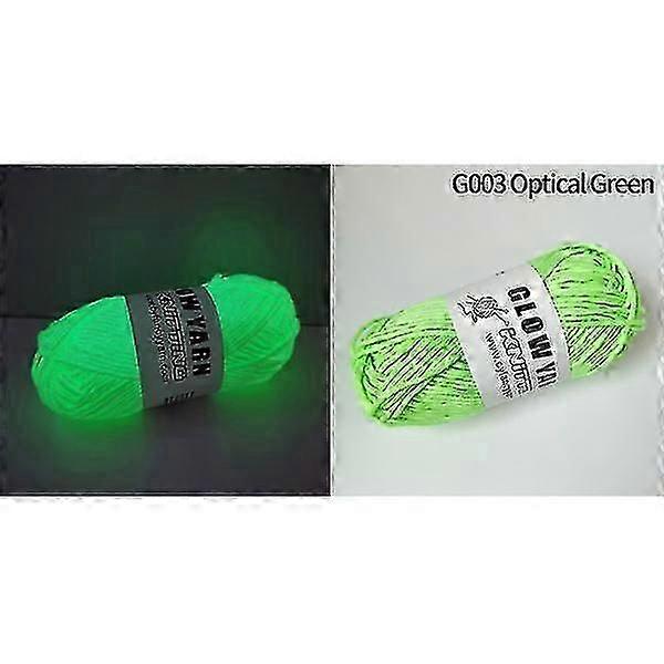 Glow-in-the-Dark Luminous Chunky Yarn, 2mm Polyester for Crafting and Knitting Projects