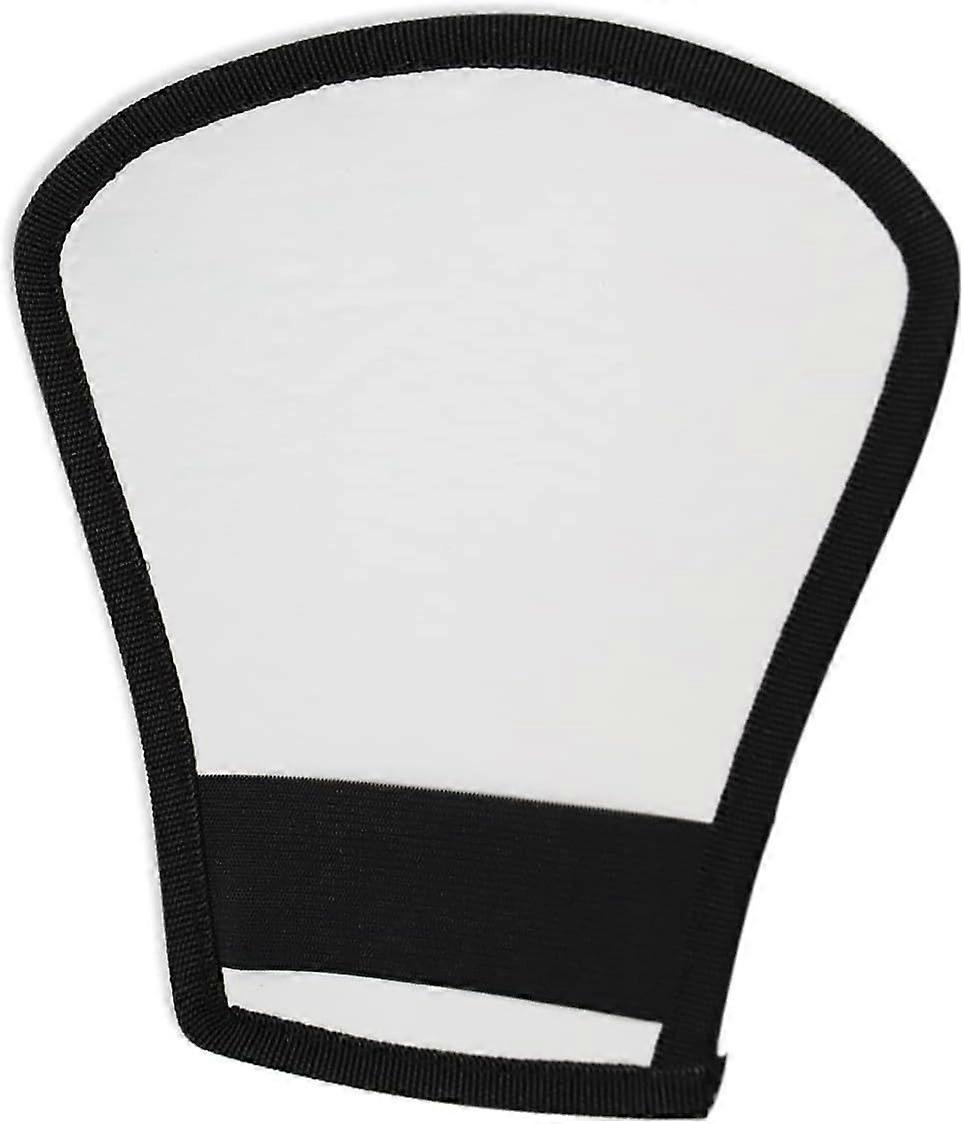 Flash Diffuser, Silver/White Flash Reflector, Two Sides, with Rubber Strip, for Nikon Canon, Yongnuo, Speedlite Softbox, 20 x 18.5 x 10.8 CM