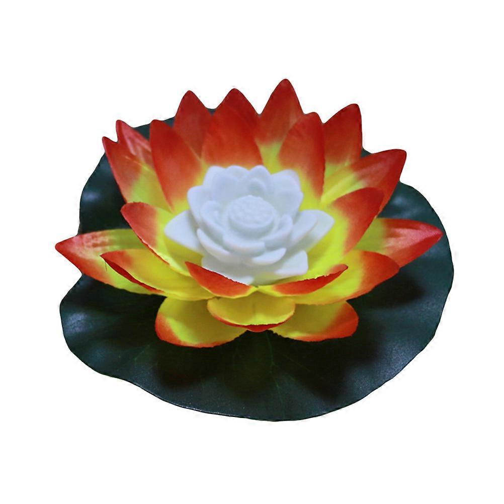 LED Flower Pool Lotus for Decoration Orange