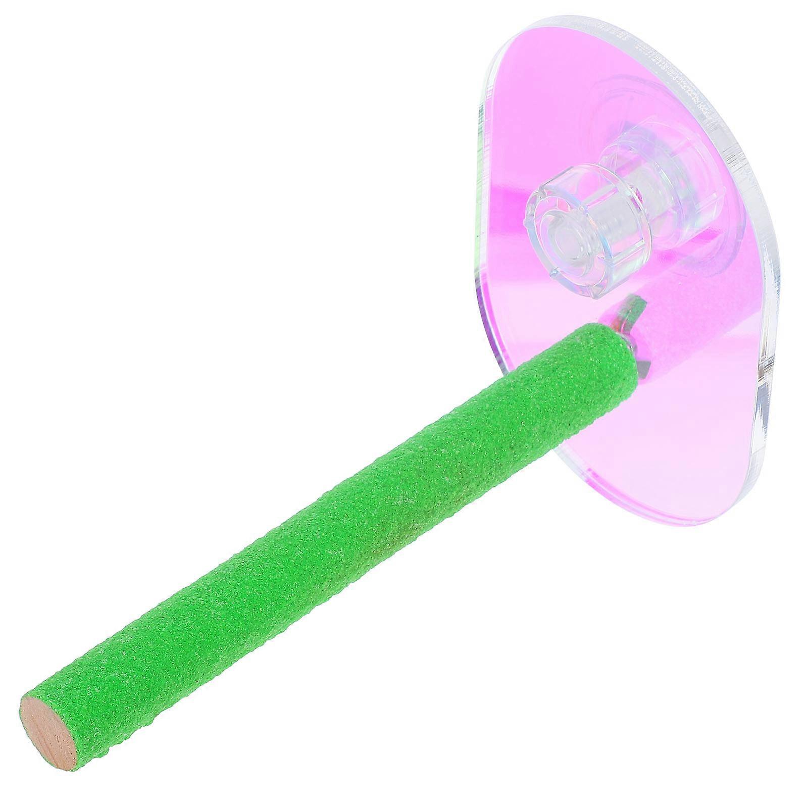Natural Wood Bird Perch for Parrots with Suction Cup 3Pcs