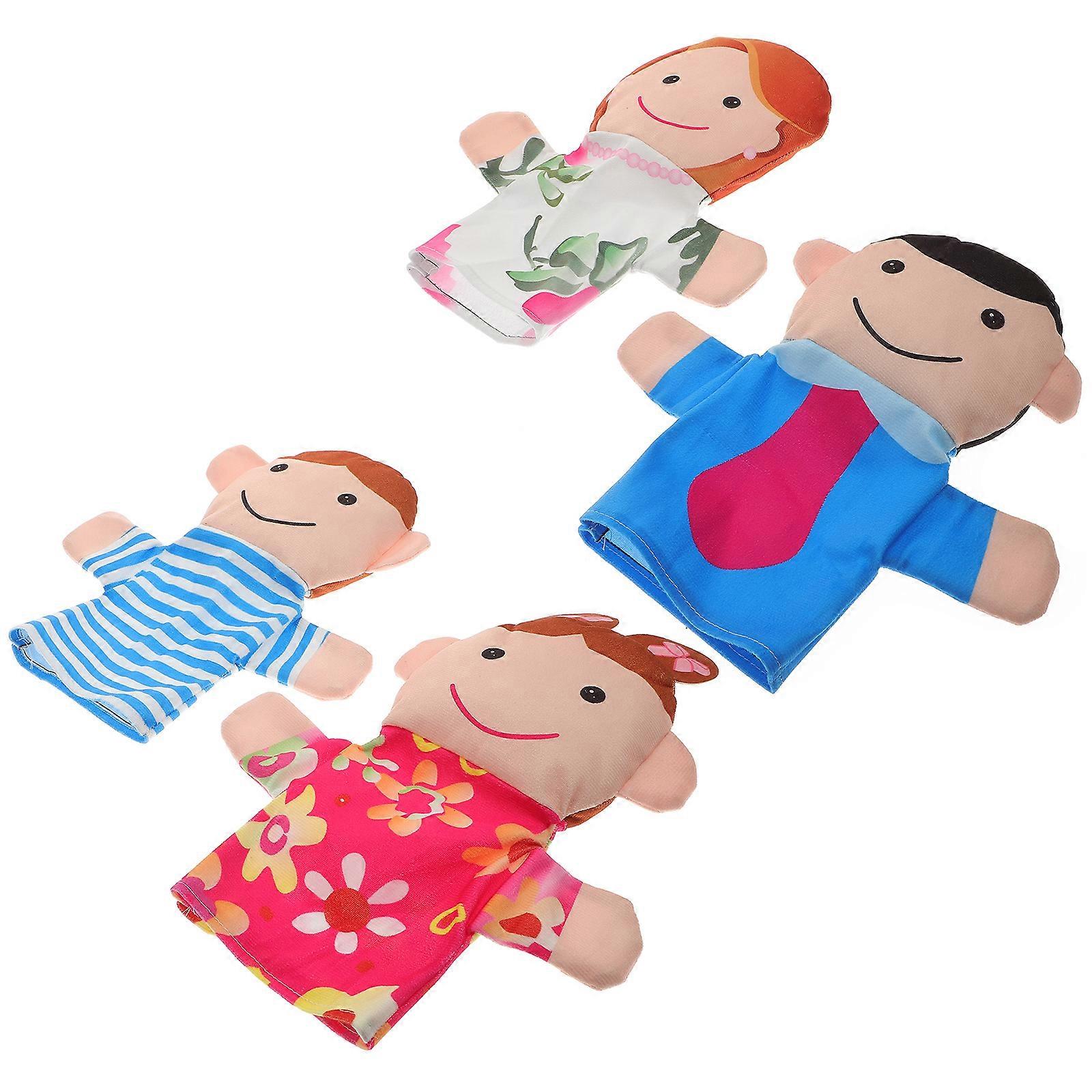 Family Puppets for Children Hand Puppet Set for Theater 20Pcs