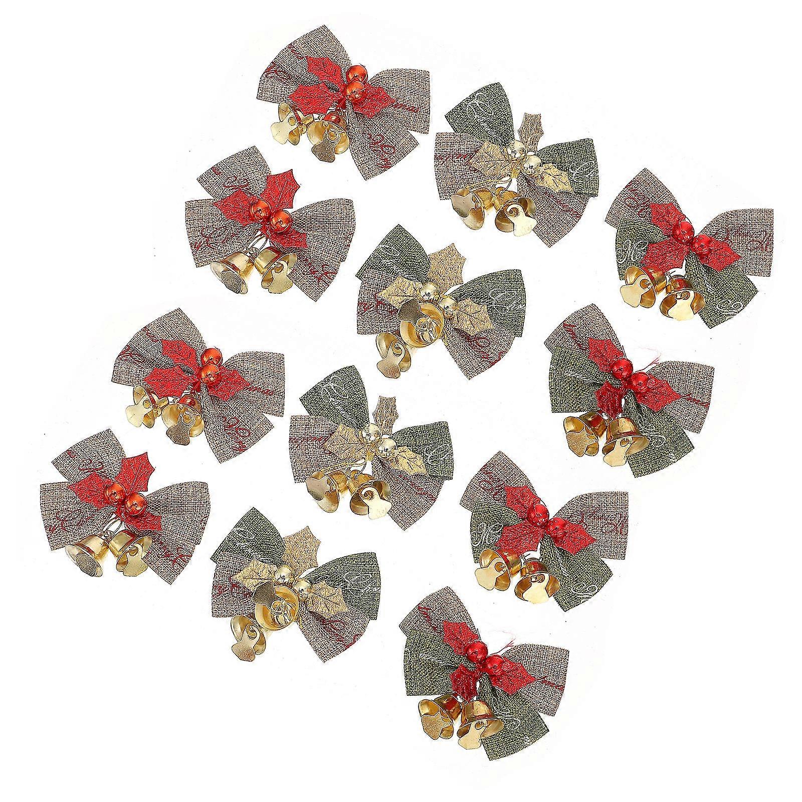 Xmas Decorative Brooch 4Pcs Xmas Tree Decoration for Xmas Party Elegant Accessory