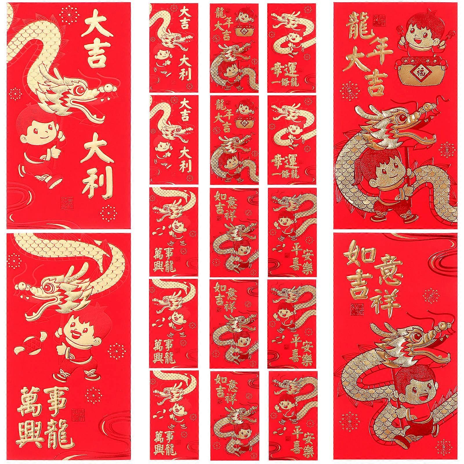 Chinese New Year Red Envelopes Paper for Money Gift 150Pcs Pack