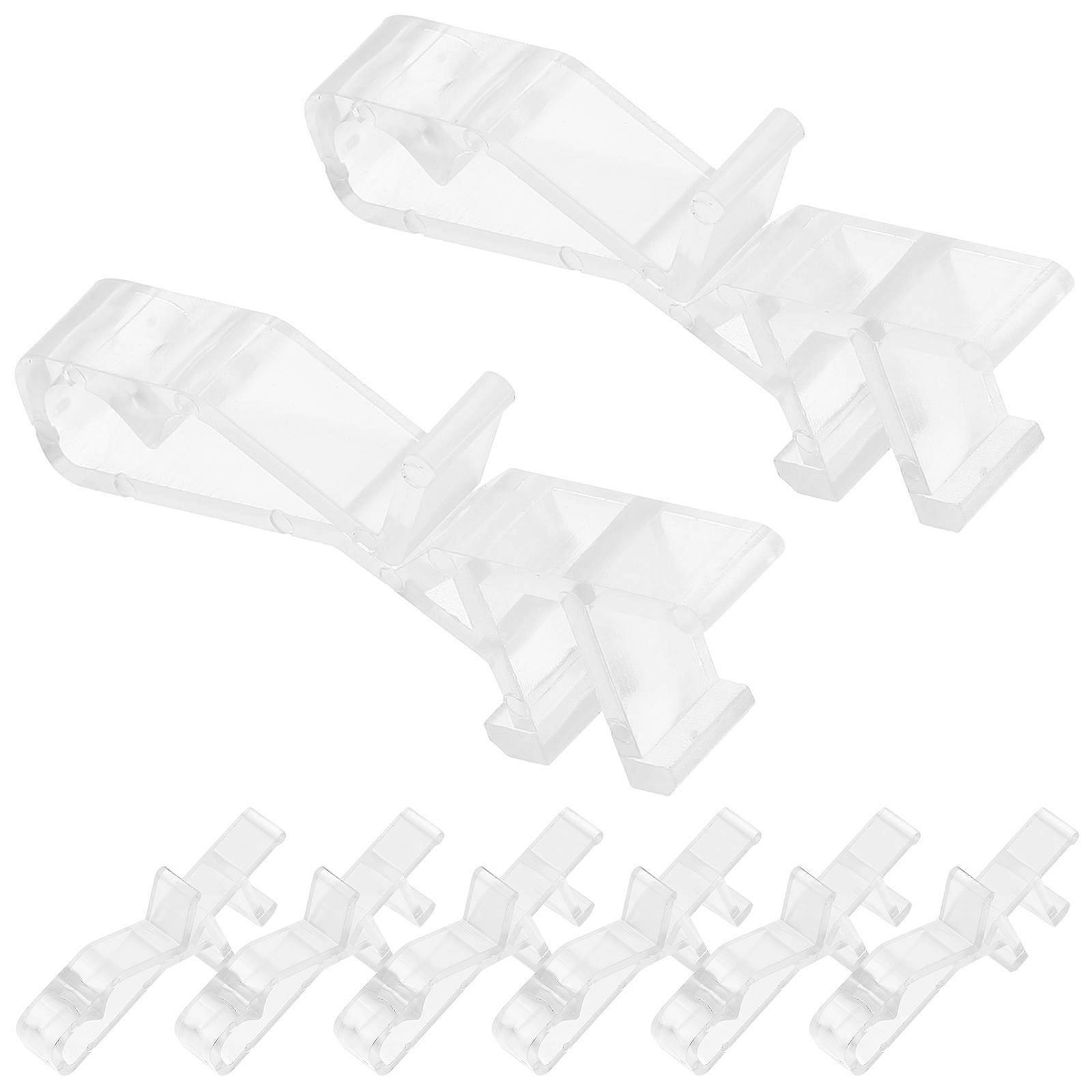 20Pcs Versatile Design Blind Accessories Clips Transparent Plastic Curtain Clips For Indoor Use And Shop Use