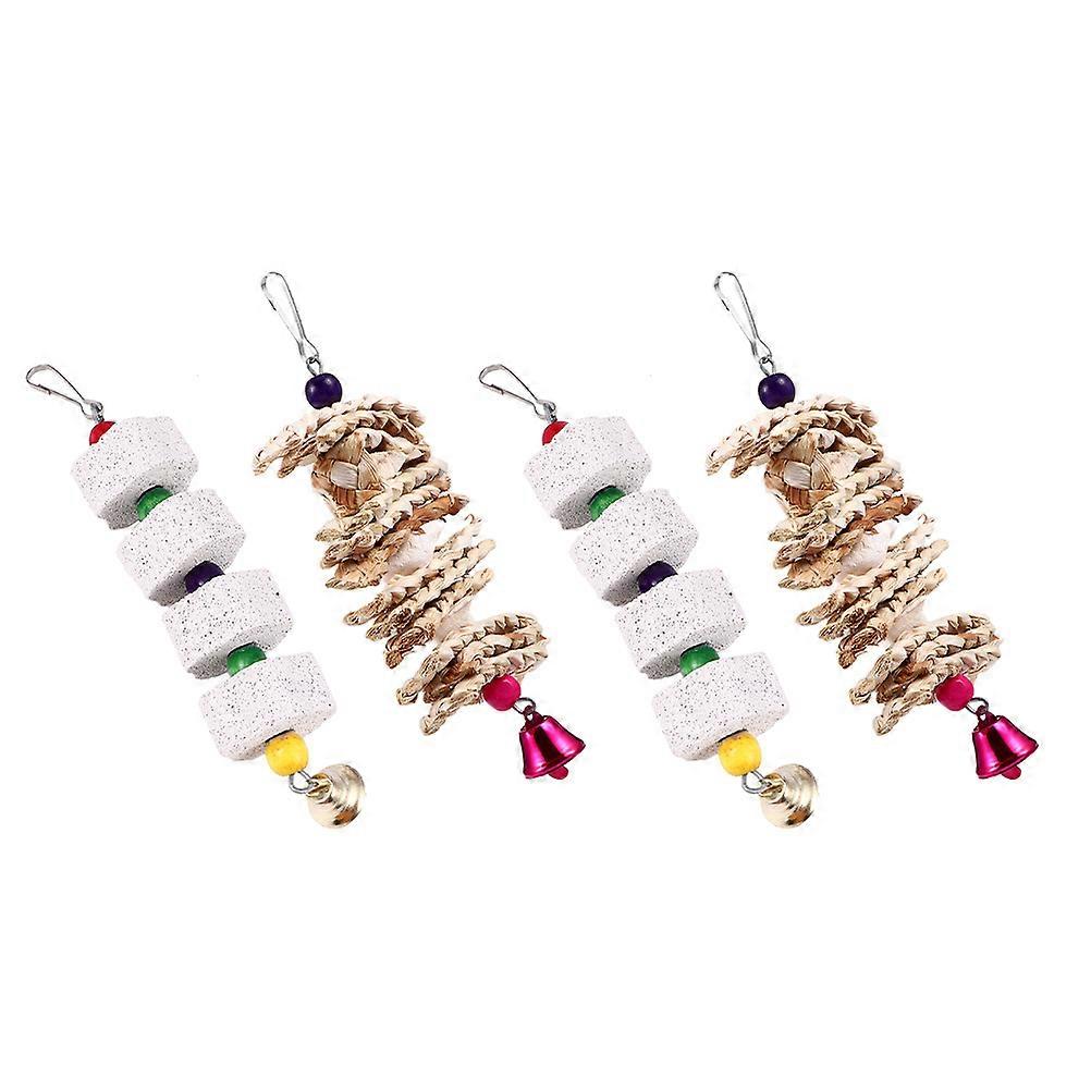 Pet Chewing Toy Parrot Bite Resistant Teeth Grinding 12Pcs