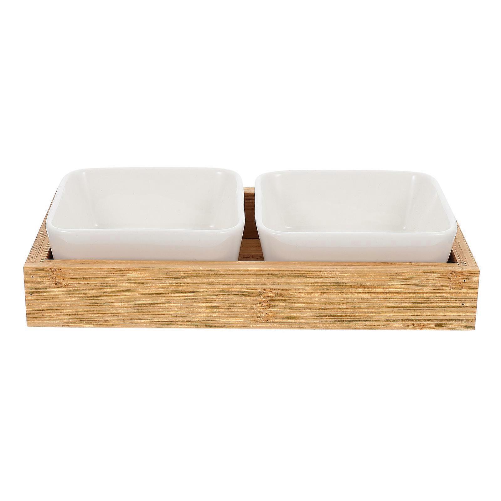 3Pcs Ceramic Fruit Plate for Storage Creative Design with Assorted Colors