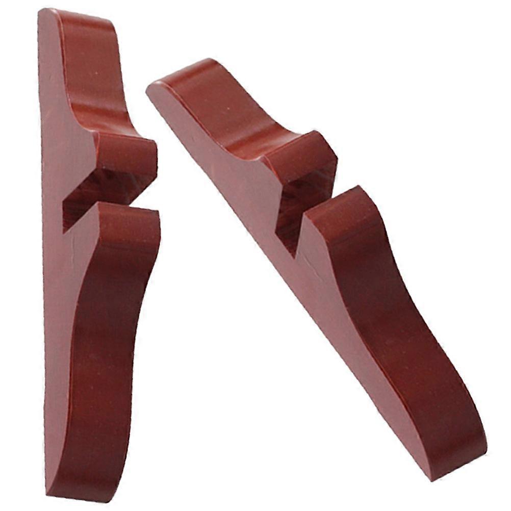 Room Divider Wooden Stand Base for 8Pcs Brown Partition Support