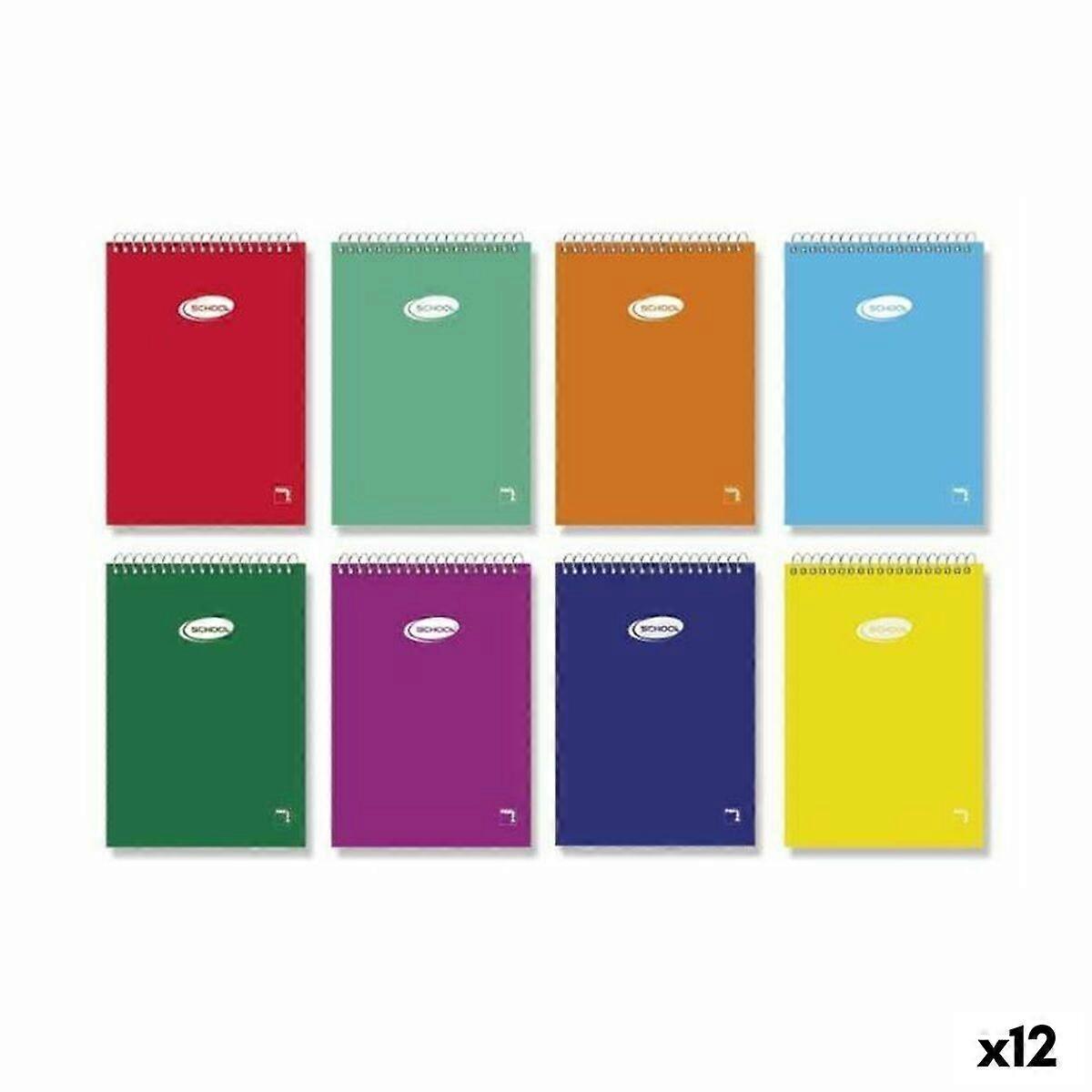 Set of exercise books Pacsa BASIC 1/12 80 Sheets 10 Pieces (12 Units)