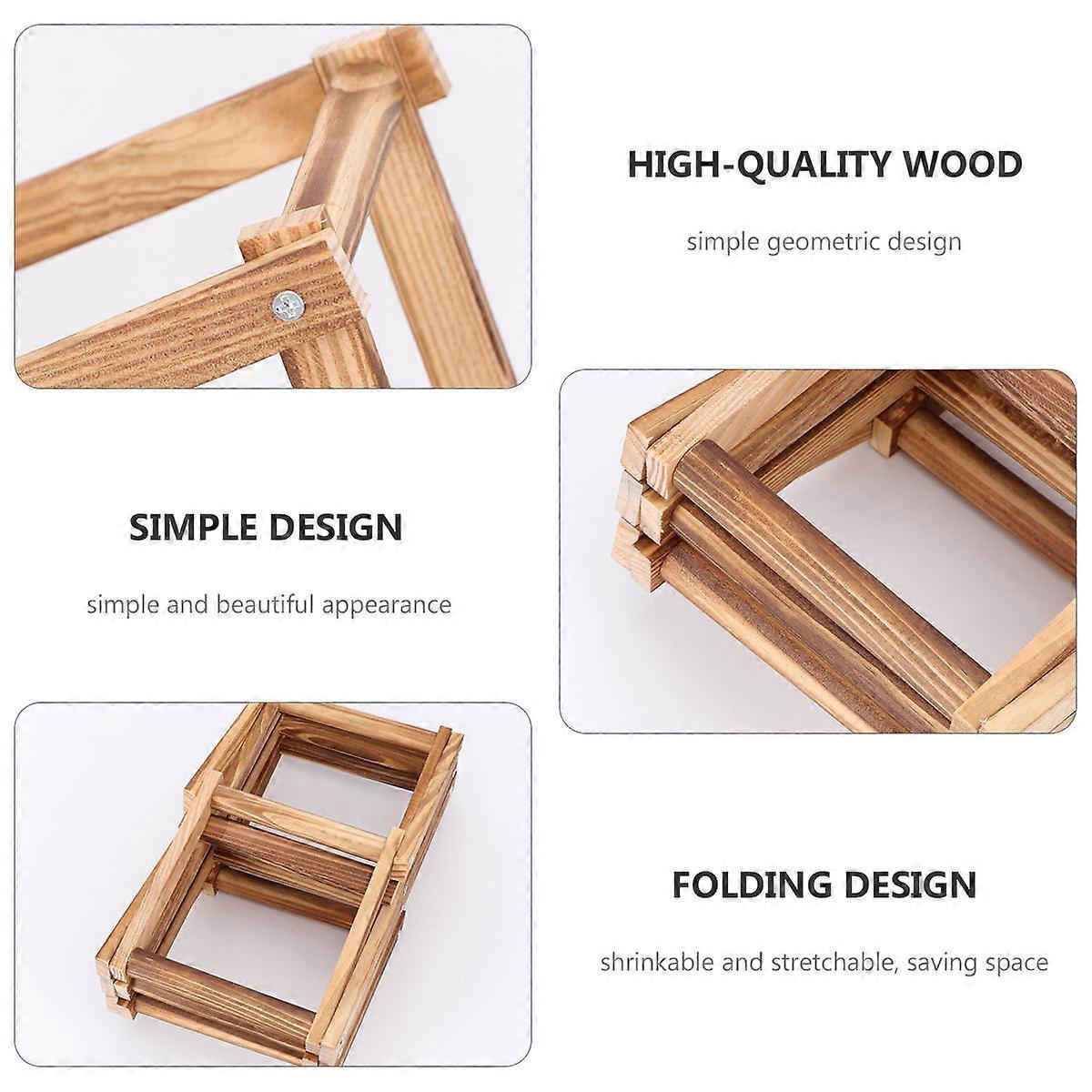 Wooden Wine Rack Wine Storage Rack for Storage Use 1Pcs Foldable Brown
