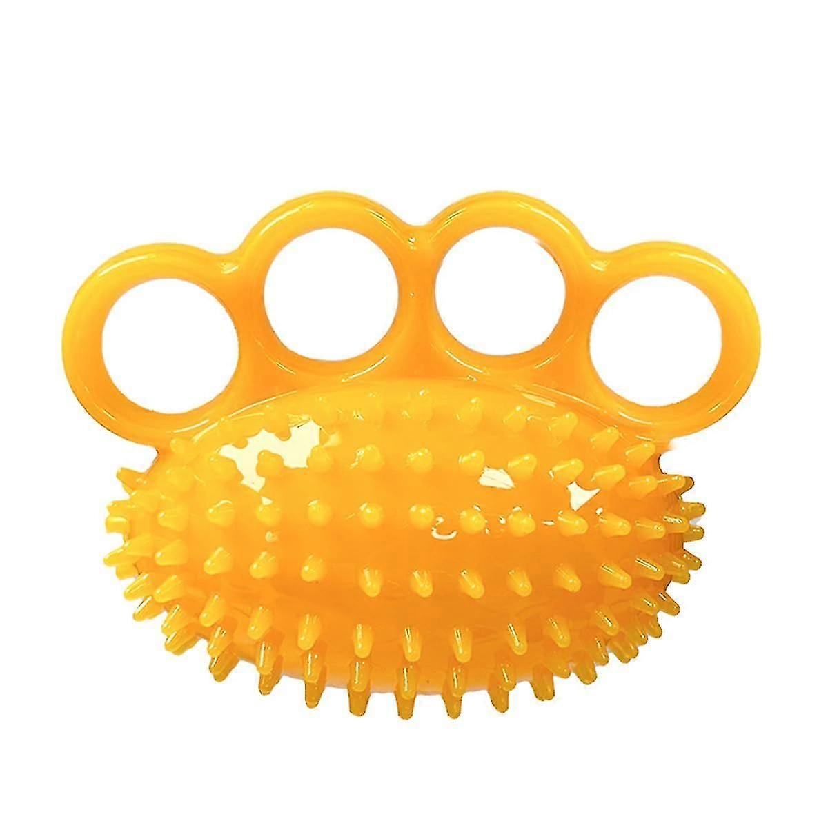 Hand Exercise Ball Finger Exerciser Strength Trainer Exercise Stress Relief Balls Yellow