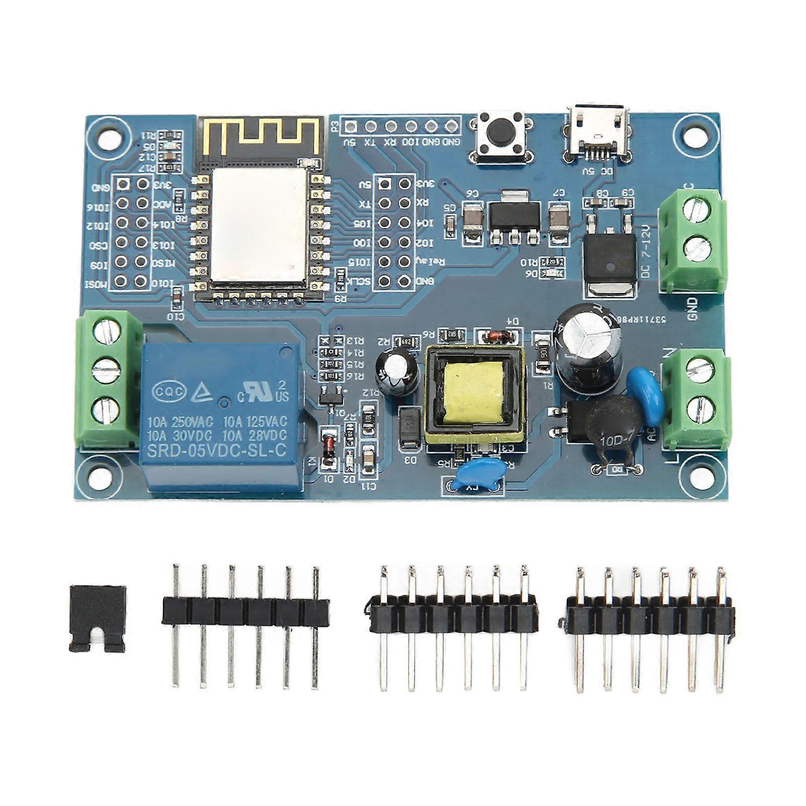 Hoogwaardige ESP8266 WIFI enkele relaismodule ESP-12F ontwikkelbord AC90...