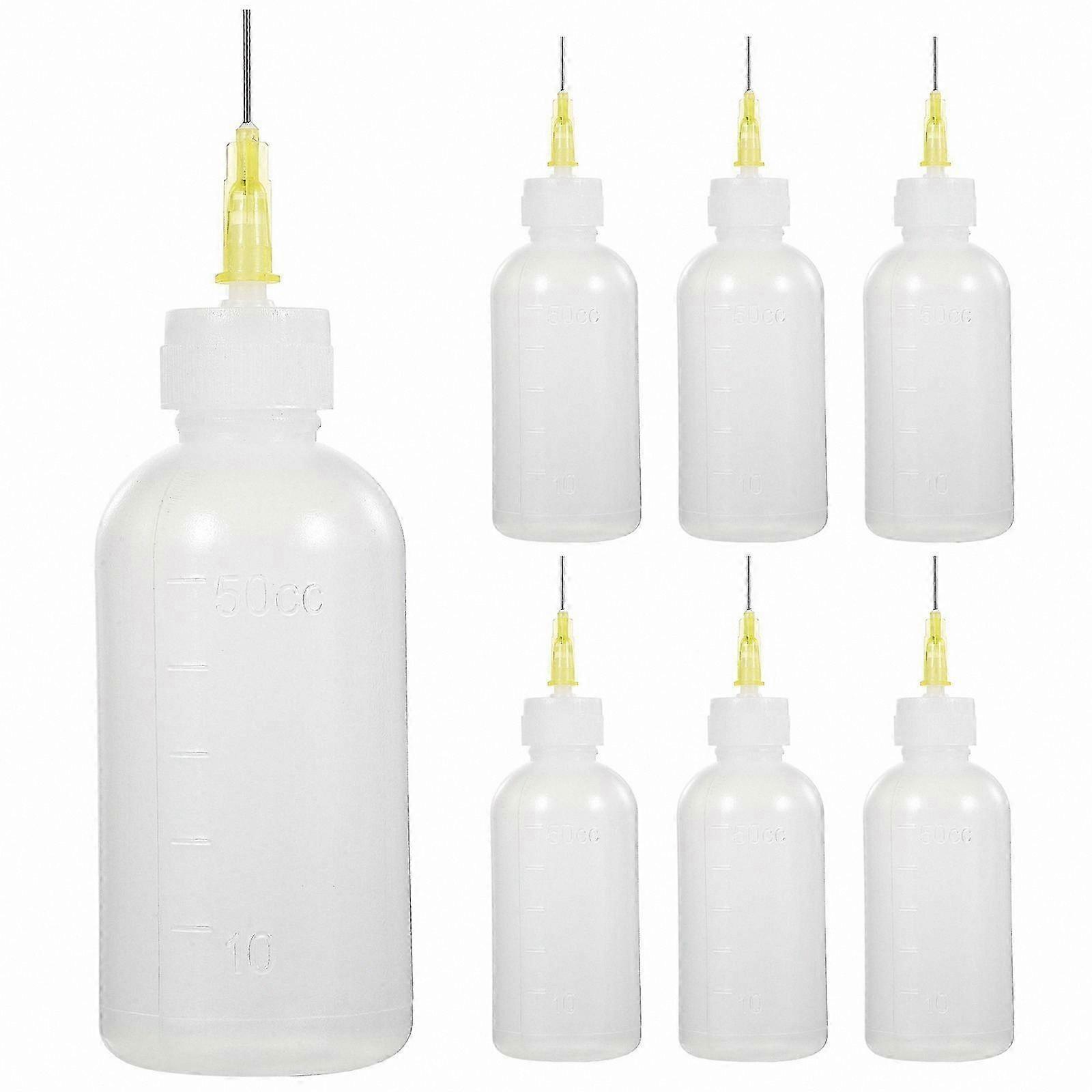 6-Pack Precision Tip Applicator Bottles for Liquid Dispensing