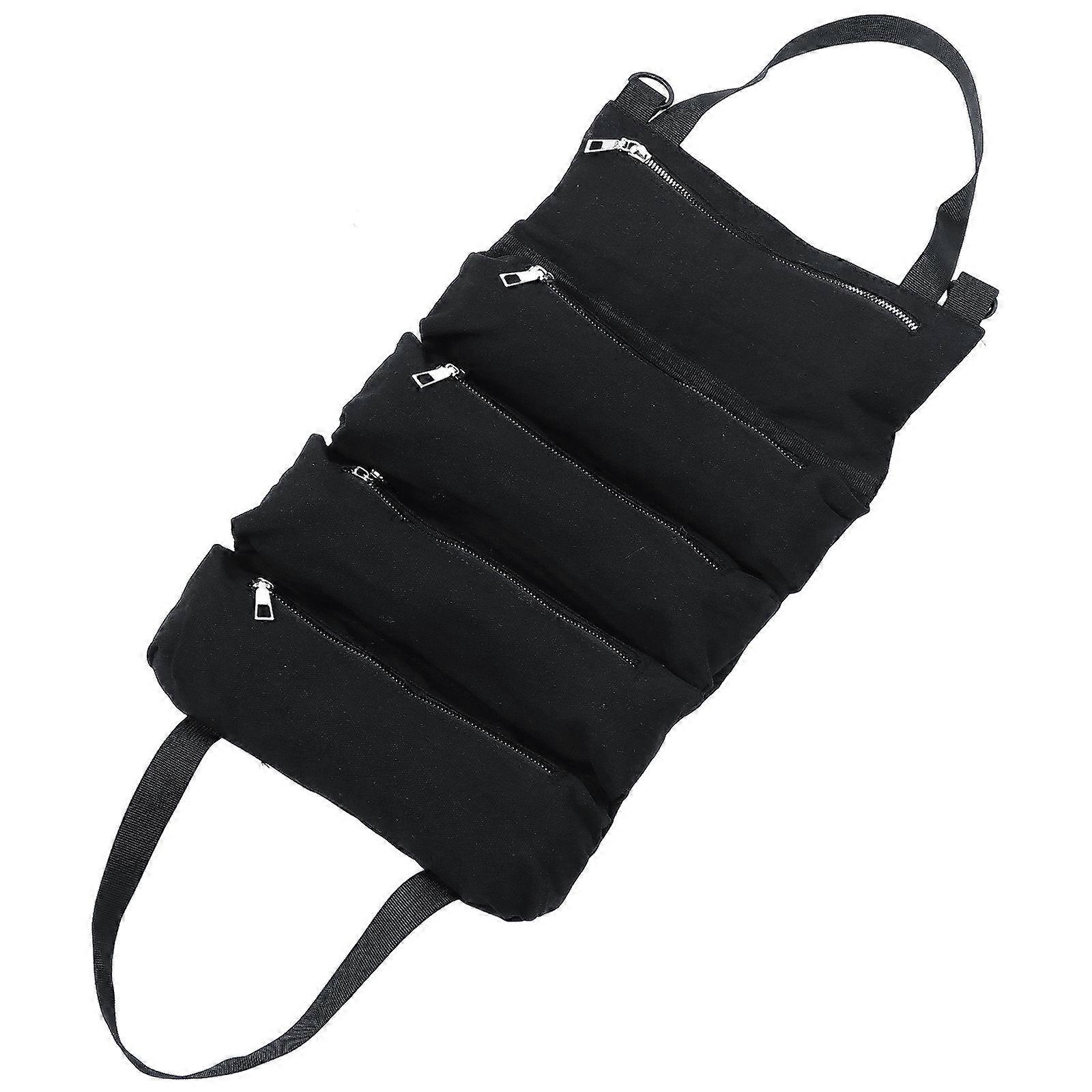 Car Seat Hanging Bag Polyester Canvas for Large Storage 2Pcs Organizer