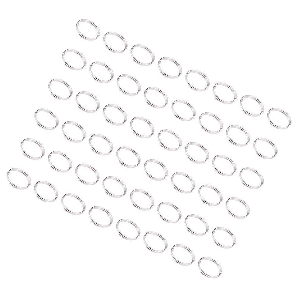 Silver Jewelry Making Kit for DIY 500Pcs Double Circle Open Rings Set