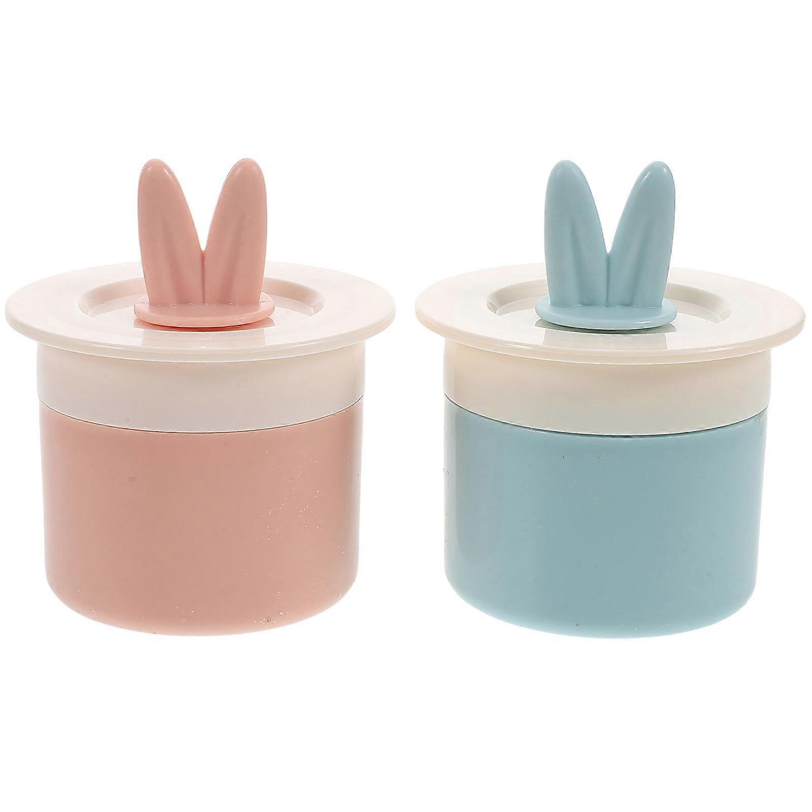 Plastic Bunny Ear Face Wash Foam Maker for Cleaning 2Pcs Assorted Color