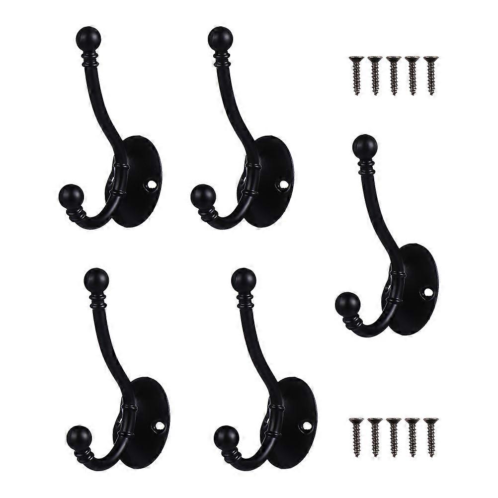 Coat Rack Hooks Bathroom Accessories Hanging Hooks Retro .4X6cm 5Pcs