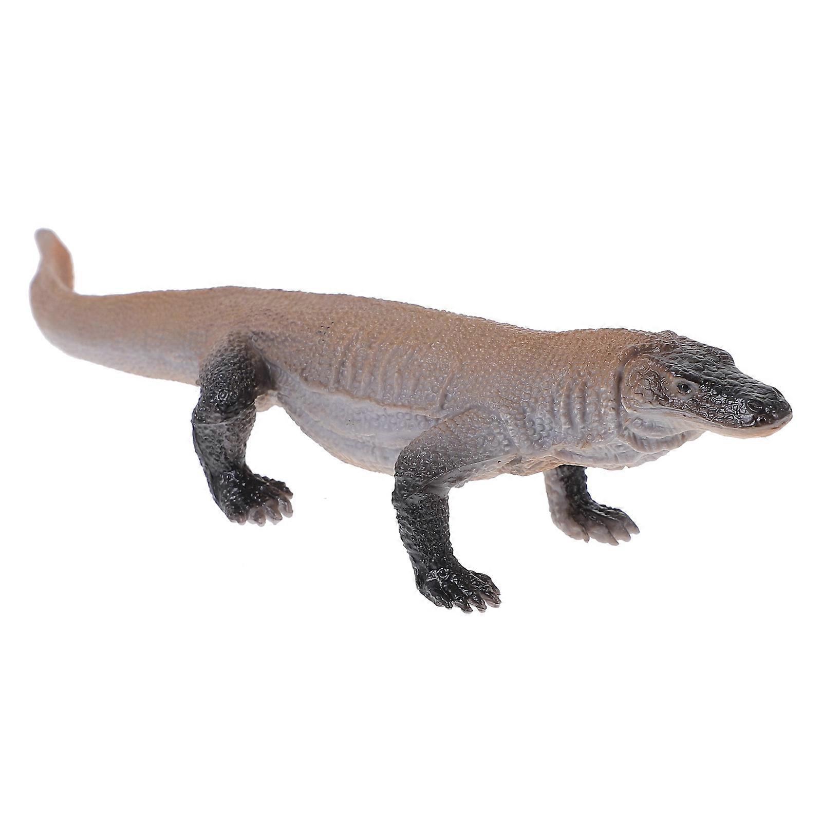 Simulation Lizard Model 3Pcs Light Brown Small Plastic Animals Educational for Decor