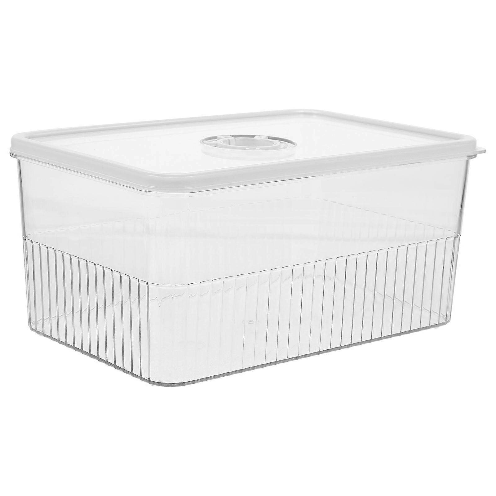 4Pcs Transparent Bread Container for Storage with Timing Cover