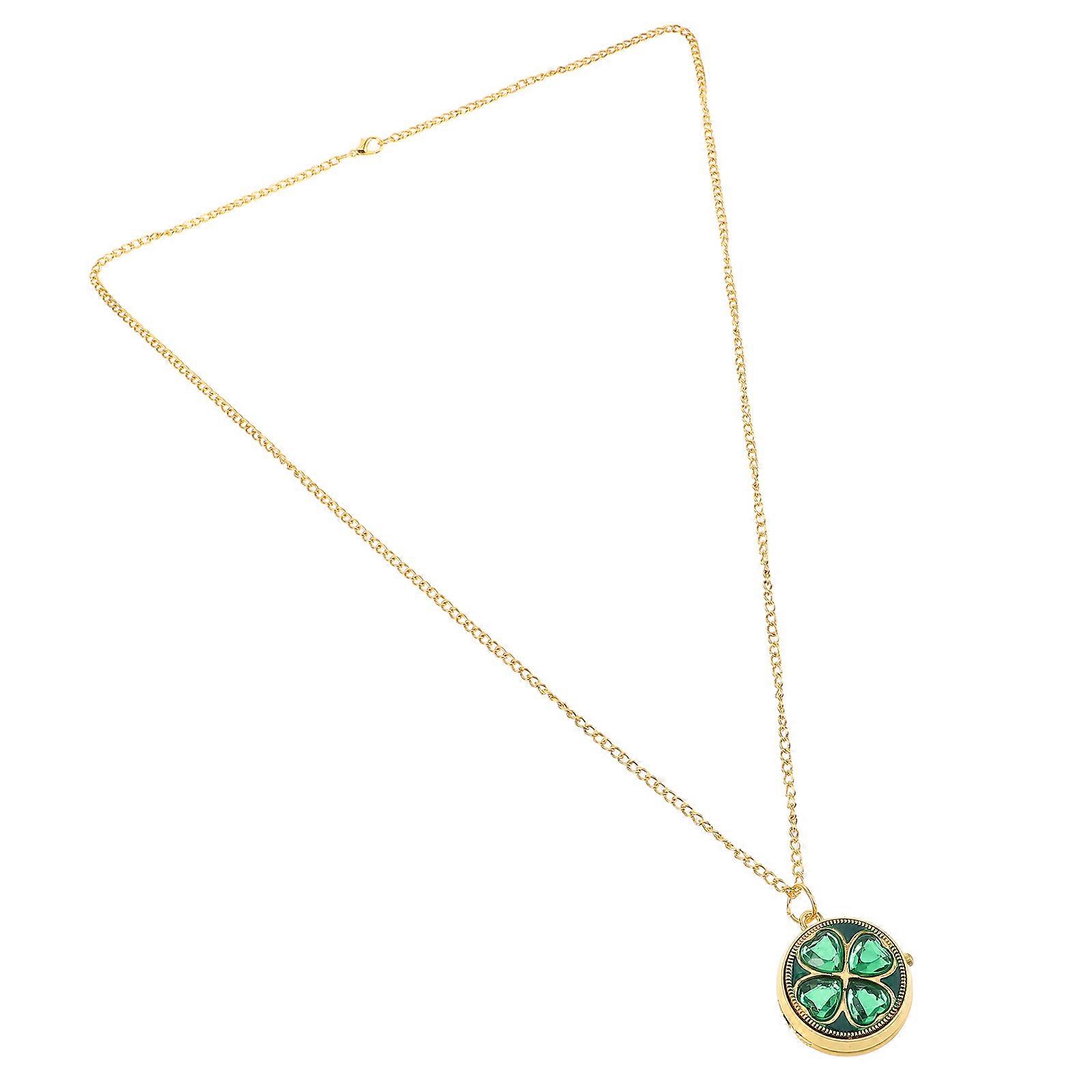 Shamrock Necklace Retro Pendant Necklace For Girls Outdoor Activities 40.50X0.60X0.20CM 1Pcs