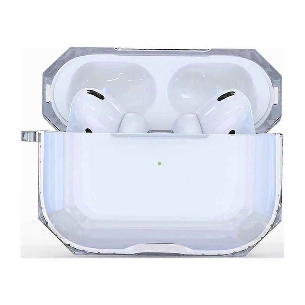Wireless Earphone Protector Clear TPU Full Protective Headset Case Cover Compatible for compatible with AirPods Pro 3 (White)