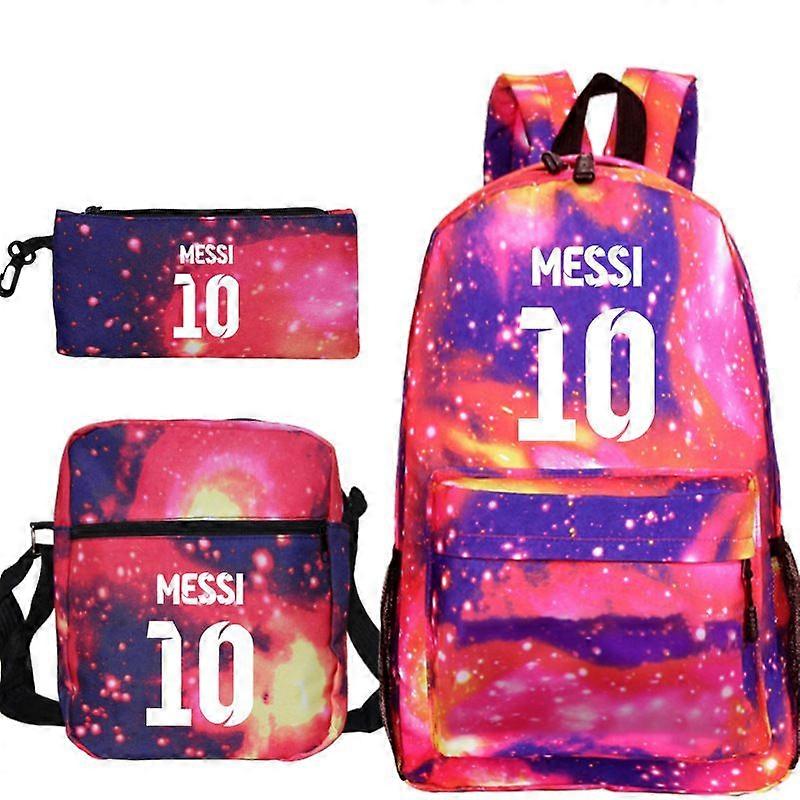 Lionel Messi Studentryggsäck 3-delat Set 21