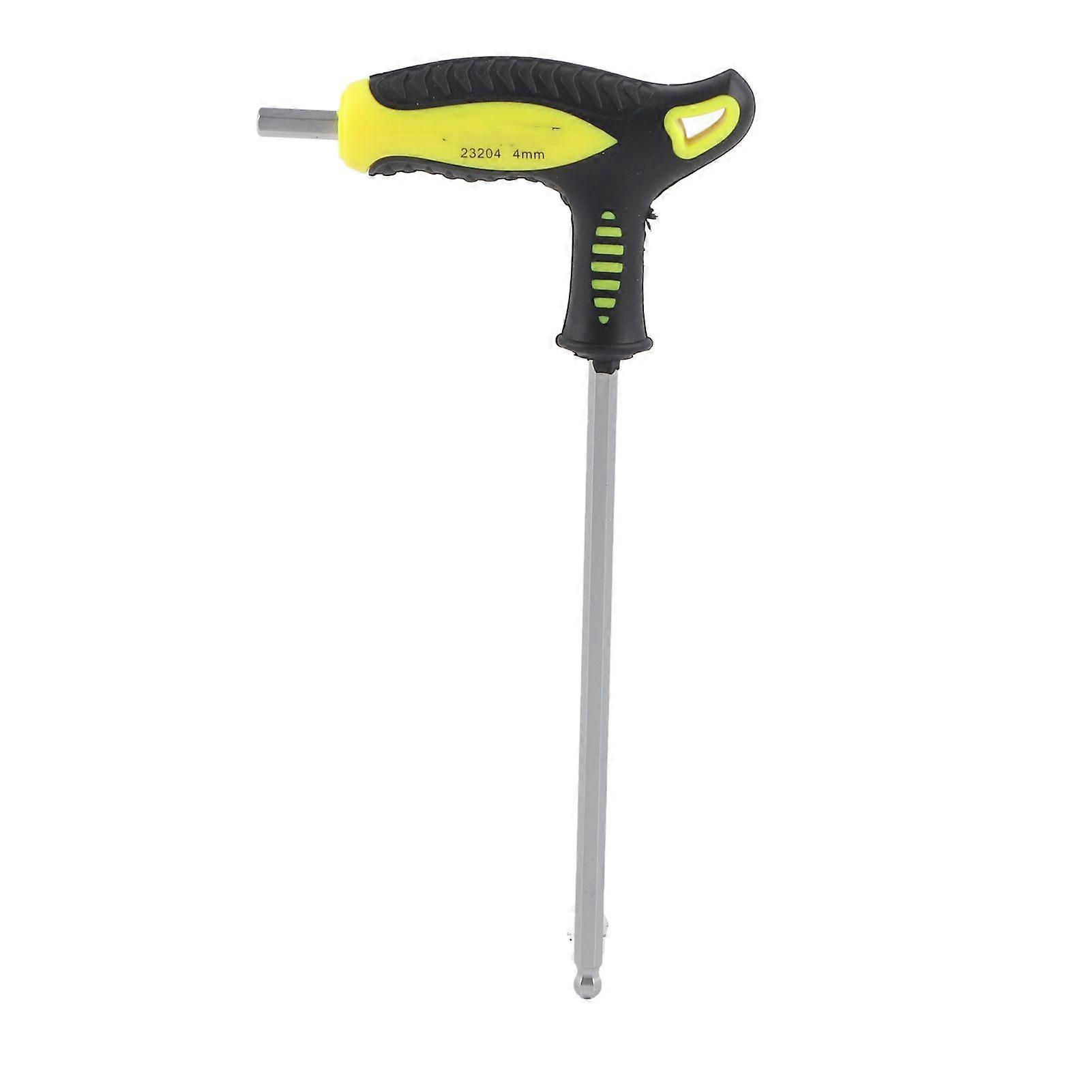 Ball Head T Shape Long Handle Hex Key Wrench Professional Repairing Hand Tool (4mm)